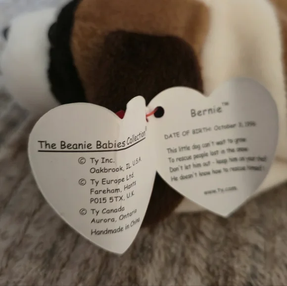 TY Beanie Baby Lot Goochy Bernie Batty Hippity Goatee Seamore 90s Vintage Set 8 - Picture 5 of 16